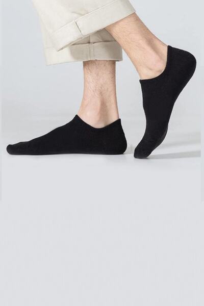 MEM SOCKS Pachet de 12 șosete din silicon din bambus fără cusături (invizibile).