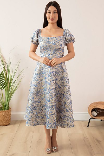 PULLIMM WATERMELON SLEEVE SILVERY DRESS 13410
