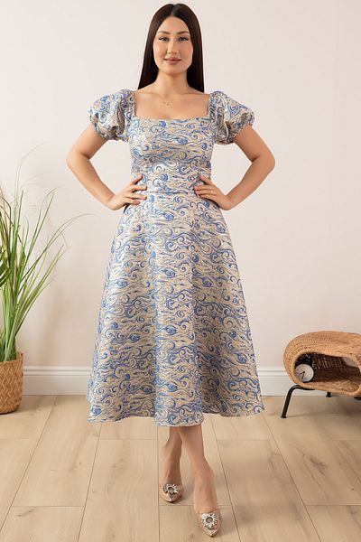 PULLIMM WATERMELON SLEEVE SILVERY DRESS 13410