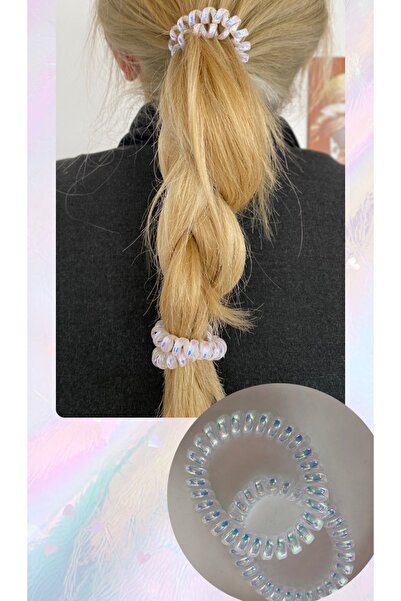 TAKIŞTIR Double Spiral Hologram Rubber Buckle