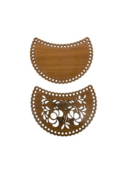 aladepo حقيبة خشبية جانبية جوز (20x15)