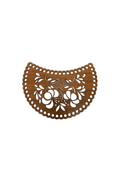 aladepo Дървена торба с ръб, орех (20x15)