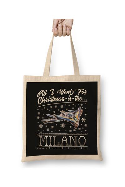 Baskı Dükkanı Sve što želim za Božić je Milano Guardians of the Galaxy torba ...