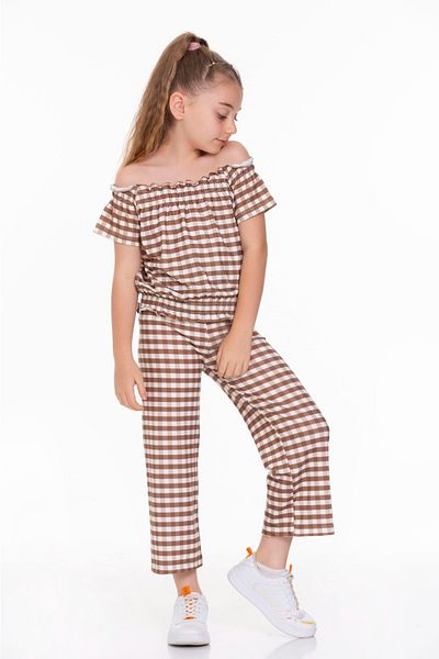 Cici kız Baby Junior Летен празничен костюм за момиче с яка без презрамки