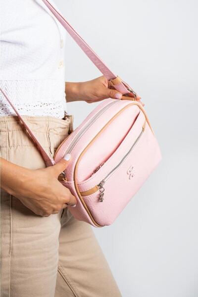 ImPolo Geantă de umăr pentru femei Esta Pudra Dimensiune 21x27