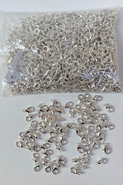 FdayAksesuar 25 bucăți de culoare argintie clemă papagal clemă pere clemă bij...