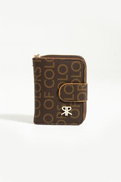 ImPolo Nora Brown Camel Print Women's Wallet 10x13 Size