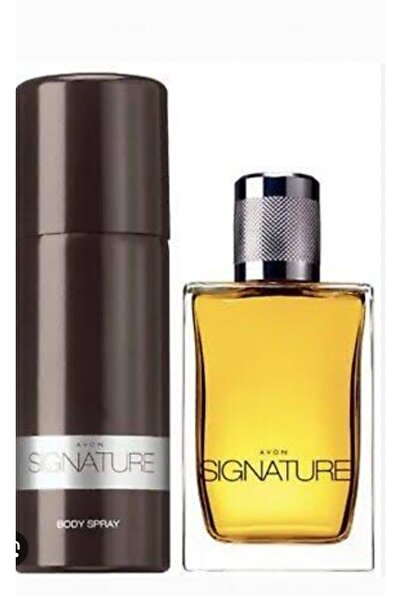 AVON Signature 75 ml Edt Erkek Parfüm 150 ml Erkek Deodorant Sprey 2 Li Set