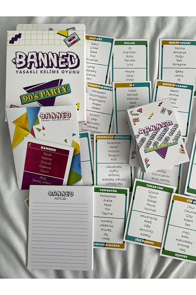 Planet Butik Banned 90s Themed Banned Word Game