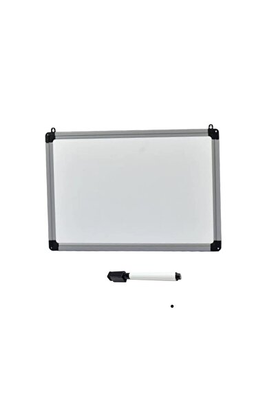 Hdg Manyetik Yazı Tahtası Beyaz - Duvar Askı Aparatlı -pvc Çerçeve 23x32 Cm - Kalem Hediyeli