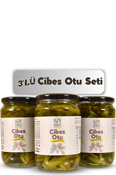 EGEYE DÖNÜŞ 3'lü Cibes Otu Konserve - (Meze ve Salata İçin Yemeğe Hazır Cibez...