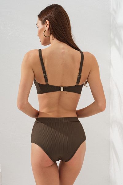 Pierre Cardin Underwire Gathering Thin Strap Σετ μπικίνι Χακί 231214