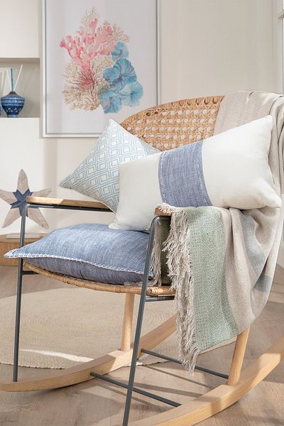 Yataş Manuela Indigo Decorative Throw Pillow