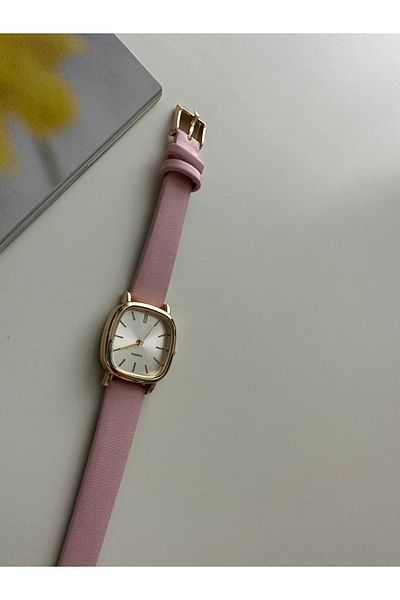 Ricardo Lena Pink Leather Strap Women's Wristwatch