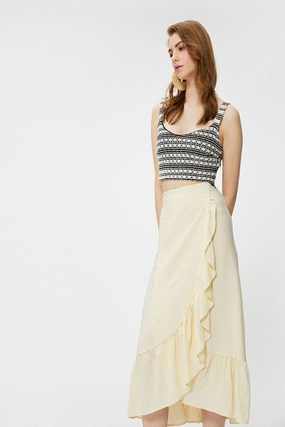 Koton Women's Ecru Skirt