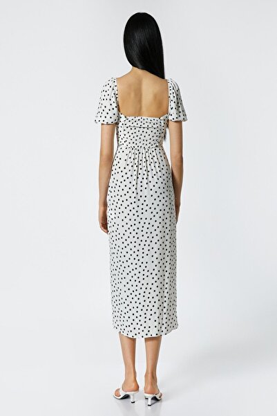 Koton Dámské černé vzorované šaty