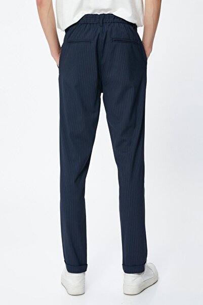 Koton Ανδρικό τζιν Navy Blue ριγέ