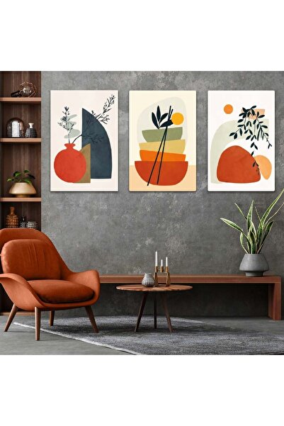 Zevahir Mobilya Dekorasyon Set de masă triplu MDF colorat