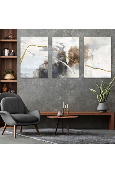 Zevahir Mobilya Dekorasyon Σετ τραπεζιού MDF 3 τεμαχίων αφηρημένου σχεδίου