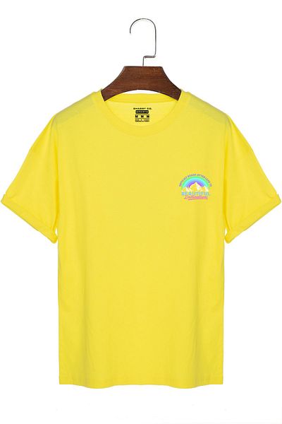 GHASSY CO. Tricou oversize obișnuit, unisex, imprimat pe spate și pe piept