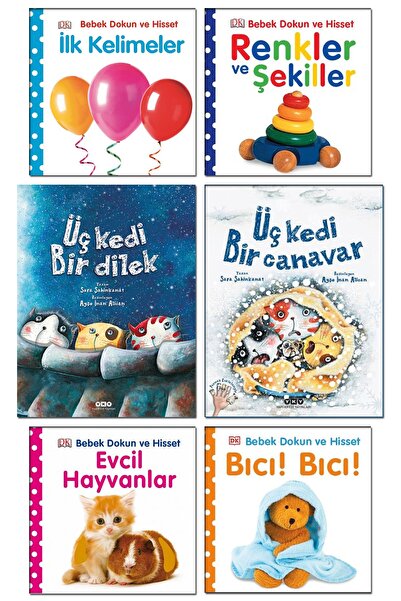 Yapı Kredi Yayınları Üç Kedi Bir Dilek Pearson Bebek Dokun ve Hisset İlk Keli...