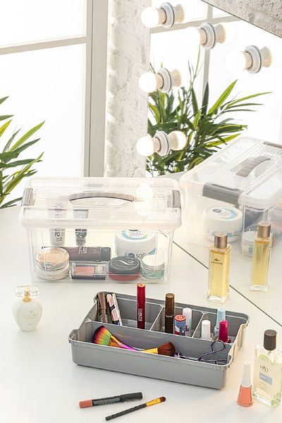 Pazarika Cosmetic Jewelry Organizer Multipurpose Organizer Makeup Jewelry Accessory Organizer Storage Box