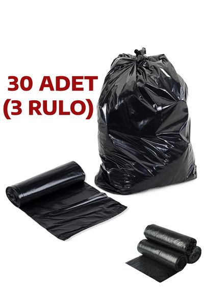 nistabolje Jumbo Garbage Bag 75x90 Industrial 10 Pieces X 3 Pack Oversize Garbage Bag