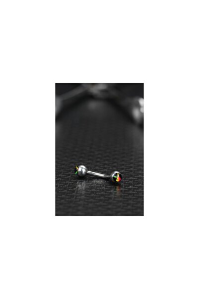 depozoom Cerrahi Çelik Playboy Kaş Piercing 10 mm