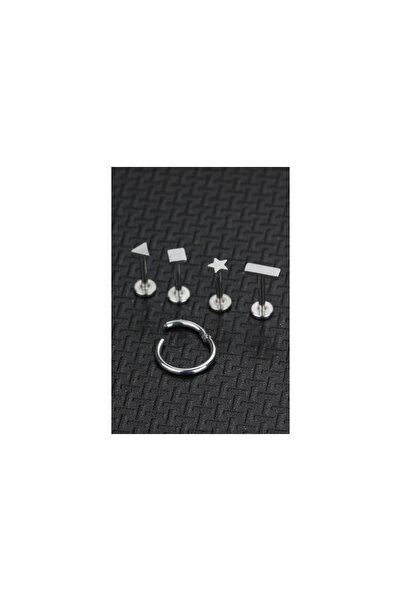 depozoom Cerrahi Çelik Kıkırdak Tragus Helix Septum Uyumlu Set Piercing 8 Mm