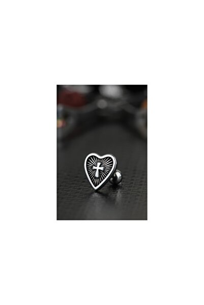 depozoom Cerrahi Çelik Kıkırdak Tragus Helix Kalp Kafa Hac Piercing