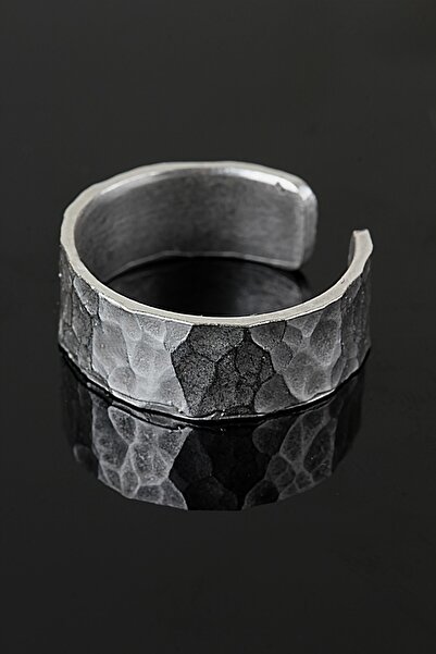 Genel Markalar Antik Oksit Gümüş Kaplama Ayarlanabilir Alyans Yüzük