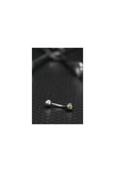 depozoom Cerrahi Çelik Helazon Kaş Piercing 10 Mm