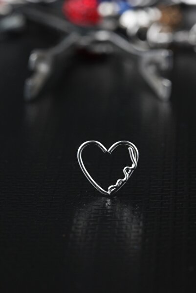 depozoom Ritim Kalp Kıkırdak Cerrahi Çelik Piercing