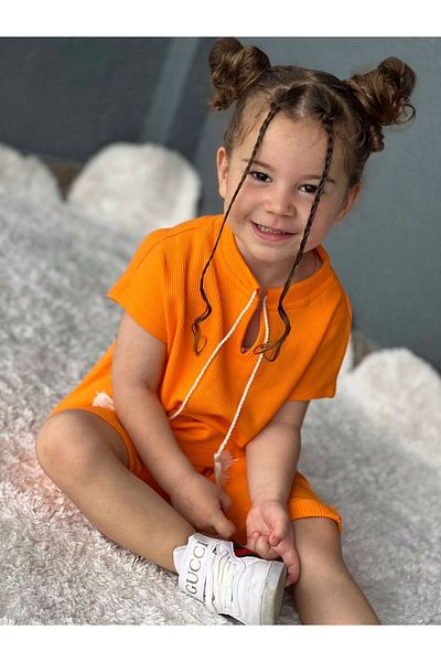 bohemiankiids NEW SHORTS SUIT ORANGE