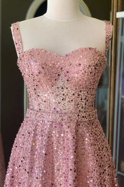 Lenta Moda Powder Jewelled Midi Length Evening Dress and Evening Dress