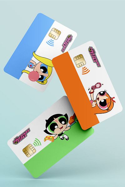 Namgo 3 عبوات من ملصقات تغليف بطاقات Powerpuff Girls 3 قطع