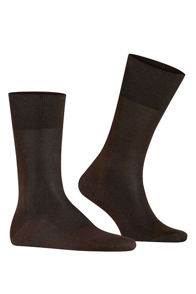 FALKE Herren Socken - Tiago, Strümpfe, Baumwolle, Logo, lang, einfarbig