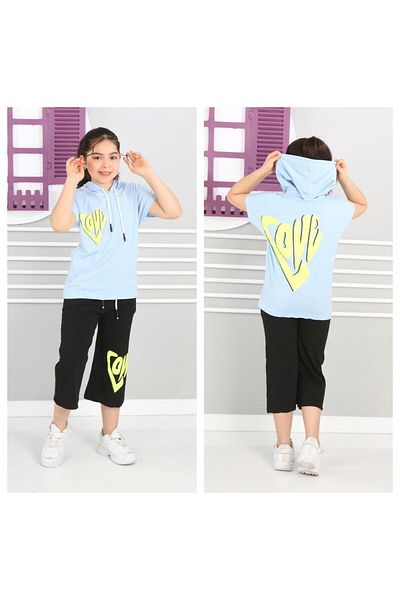 TRENDİMİZBİR LOVE PRINTED OVERSIZE ΚΟΡΙΤΣΙΤΙΚΟ ΚΟΣΤΟΜΙ