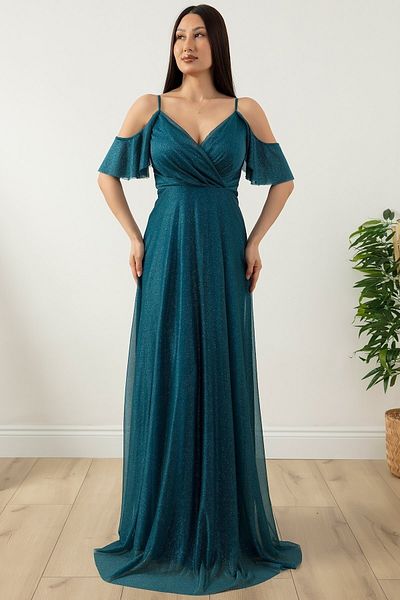 PULLIMM ROCHIE LUNGĂ CU BRETELE ARGINTII 13425