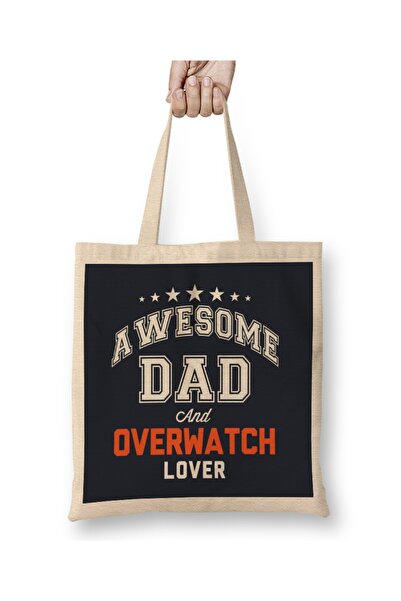 Baskı Dükkanı Sjajna tkanina za obožavače Overwatch-a i tate Torba duga Sa ru...