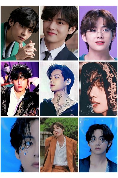 owl bag BTS - Taehyung-V -kpop- Σετ με 9 φωτοκάρτες