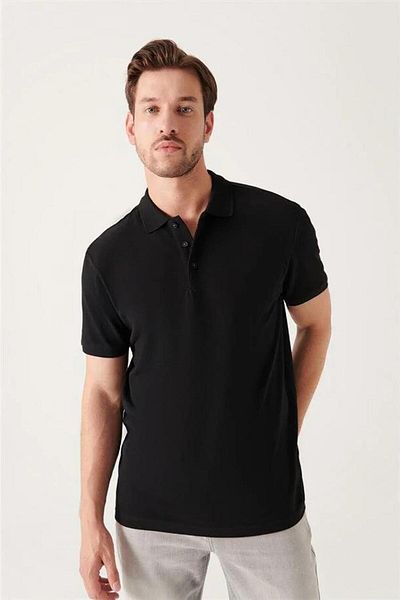 FABİO CASSANİ Ανδρικό μπλουζάκι Classics Regular Fit που δεν μπούκλες με λαιμόκοψη