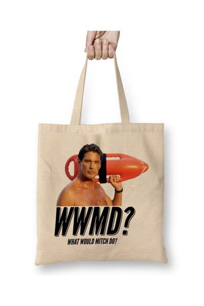 Baskı Dükkanı Baywatch Šta bi Mitch uradio David Hasselhof Majica Torba Duga ...