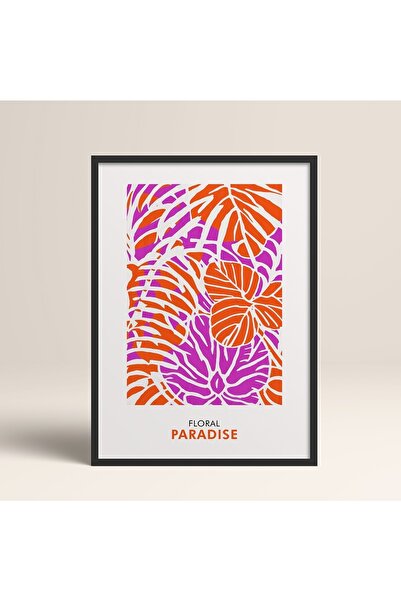 HOMEPACK Crna slika u drvenom okviru, uokviren poster, umetnički moderni zidn...