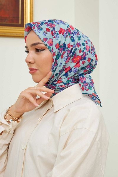 Silk Home Eșarfă din bumbac moale cu model violet