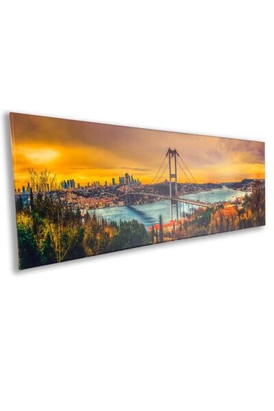 MapofX Kanvas Tablo, Istanbul Boğazı Tablosu, Yatay Istanbul Manzarası Tablo ...