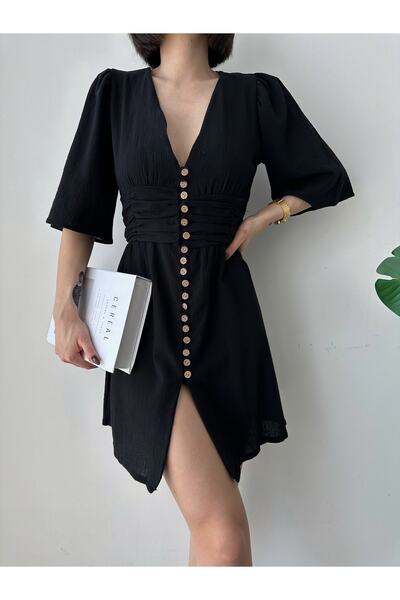 AÈC PRIVÈ Rochie de vară pentru femei din in 88778