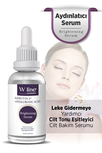 wline Leke Gidermeye Yardımcı, Cilt Tonu Eşitleyici Cilt Bakım Serumu (ARBUTİN %2 HYALURONİC ACİD)