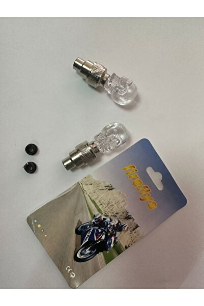 Fireflys Kuru Kafa Hareket Sensörlü Tek Renk Işıklı Led Sibop Lambası Jant Işığı Beyaz 2 Adet
