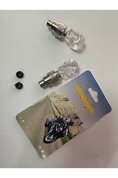 Fireflys Kuru Kafa Hareket Sensörlü Tek Renk Işıklı Led Sibop Lambası Jant Işığı Beyaz 2 Adet